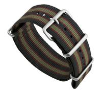 Geckota Vintage Bond 1973 Bracelet de montre militaire britannique en nylon durable et élégant, 22mm