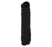 Gecosac Tendeur Élastique Noir, 8 mm x 20 m, Corde en Polypropylène pour Fixation