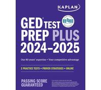 GED Test Prep Plus 2024-2025: Includes a Diagnostic Pretest, 2 Full Length Practice Tests, 1000+ Practice Questions, and 60+ Online Videos