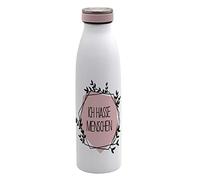 GEDA LABELS « Dites Wie ES ist » Gourde Isotherme Unisexe-Adulte, Blanc/Rose, 500 ML