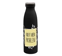 GEDA LABELS « Dites Wie ES ist » Gourde Isotherme Unisexe-Adulte, Noir/Jaune, 500 ML