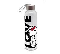 GEDA LABELS Gourde unisexe Peanuts Love en verre, multicolore, 500 ml
