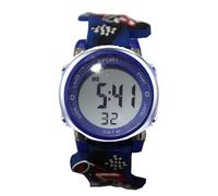gedaer Montre 3D en silicone avec 7 LED colorées à affichage numérique pour enfants, beige