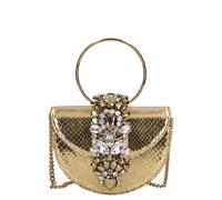 Gedebe - Mini Brigitte Python Bag - Femme - Sacs - Jaune - Taille: ONE Size