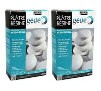 Gédéo Resin Pster 1 kg Pster for Casting and Casting Fine Objects Quick Set White One size 1 kg (Lot de 2) RESINE DE LOISIR CREATIF