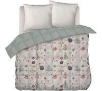 GEDEON - Couette Imprimée Motifs Hérisson 240x220 cm + 2 Taies d'oreiller 60x60 cm - Altobuy Blanc