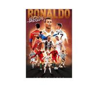 GeDiz Cristiano Ronaldo Poster 2 sur toile - Décoration murale pour salon, chambre à coucher - Style sans cadre - 50 x 75 cm