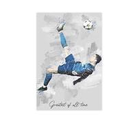 GeDiz Cristiano Ronaldo Poster sur toile - Décoration de chambre à coucher - Paysage sportif - Décoration de bureau - Cadeau sans cadre - 30 x 45 cm
