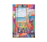 GeDiz Henri Matisse - Impression sur toile avec fenêtre ouverte, décoration de chambre à coucher, bureau, chambre, cadeau, sans cadre, 20 x 30 cm