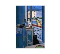 GeDiz Henri Matisse - Peinture à l'huile sur toile - Motif chat noir célèbre - Poster floral amusant sur toile pour décoration de chambre à coucher, bureau, chambre, cadeau sans cadre, 30 x 45 cm