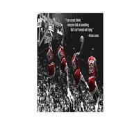 GeDiz Michael Jordan Poster sur toile - Décoration pour chambre à coucher, bureau, chambre - Cadeau - Sans cadre - 40 x 60 cm