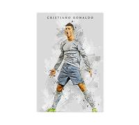 GeDiz Poster sur toile représentant le footballeur Cristiano Ronaldo - Décoration pour chambre à coucher, bureau, chambre - Sans cadre - 30 x 45 cm