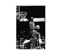 GeDiz Poster trapèze Michael Jordan sur toile pour chambre à coucher, paysage sportif, décoration de bureau, chambre, cadeau, sans cadre, 30 x 45 cm