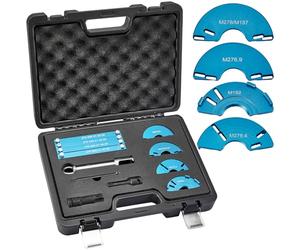 Gedlex 11 Pièces Outil de Calage Distribution, Outil Arbre à Came avec Extracteur d'injecteur, Compatible avec Moteur M152 M157 M276 M278, Kit d'outils de Réglage du Moteur avec Douille T60 T100