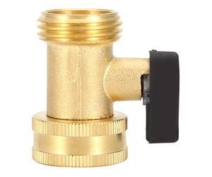 GEDMRT 3/4 inch Brass Ball Valve | Robust Garden Hose Connector Stops Leaks | Direct Replacement for Broken/Worn - Out Valves | DN20 Thread Standard