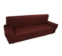 GEDMRT 3 Seater Sofa Slipcover | 7 Solid Colors Stretch Elastic Fabric | Protective Couch Cover for Home/Office/Hotel | Washable & Reusable (Coffee Color)