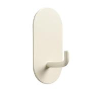 GEDMRT Adhesive Wall Hook | Heavy Duty No Drill Towel Hook for Kitchen/Bathroom/Bedroom | Cream White Decorative Iron Hanger