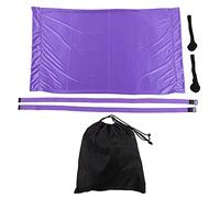 GEDMRT Aerial Yoga Hammock for Home/Gym/Studio | Portable & Stretchable for Splits/Handstands | Adjustable Straps with Door Anchors, Lightweight Fabric (Purple)