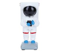 GEDMRT Astronaut Phone Stand | Substantial Polyresin Holder for All Smartphones | Cute Desk Decor/Space Lover Present/Home Office Organizer (9008 Support pour téléphone Portable*Blanc)