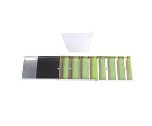 GEDMRT Boîte à écluse Pliante de 50 Pouces |Équipement portatif d'extraction d'or pour la Prospection de rivières et de ruisseaux |Alliage d'aluminium avec fusils et Mousse de Mineur