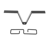 GEDMRT Clip de gouttière pour chaîne de Pluie |Adaptateur et Crochet en Fer en Forme de V |Ajustement Universel pour tuyaux de Drainage |Finition Zinc Noir Longue durée |Matériel