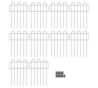 GEDMRT Clôture de Jardin décorative |Barrière pour Animaux en Fil métallique de Fer avec piquets de Terre |Bordure de Parterre de Fleurs extérieure/défense de pelouse/enclos pour Animaux