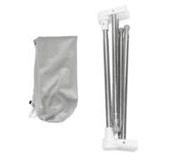 GEDMRT Foldable Garment Rack | Portable Clothes Drying Rack for Travel/Home/Small Space | Stainless Steel, Adjustable Height & Width, No Assembly