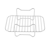 GEDMRT Fryer Rack Stainless Steel | Multi - Purpose Grilling Holder for Convection Fryer/Oven/BBQ | 304 Food Grade, Dishwasher Safe | 20x13x7cm Accessory