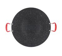 GEDMRT Korean Grill Pan Non Stick | Portable BBQ Griddle for Outdoor Camping/Home Kitchen | Round Cast Iron Pan for Steak/Bacon/Seafood | Heat Tolerant Handle (S (61x40cm/24x15.7in))