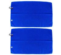 GEDMRT Microfiber Yoga Towel 2 Pack | Super Absorbent & Quick - Dry Workout Towel for Exercise/Running/Gym | Lightweight & Unscented Sport Towel Accessories, 30x50cm (Blue)