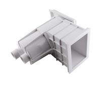 GEDMRT Panier d'écumoire de Piscine |Collecteur de débris à vis mâle de 2 Pouces pour piscines creusées |Écumoire en Plastique Robuste pour Feuilles/Particules/Herbe |Accessoire de