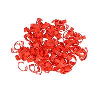 GEDMRT Poultry Leg Bands 1-100 Numbers | Adjustable Chicken Leg Rings for Ducks/Geese/Hens | Reusable PP Plastic Foot Rings for Poultry Identification & Tracking