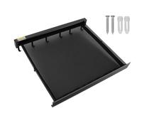 GEDMRT Retractable Wall Mount Drying Rack | Foldable Mesh Platform for Patio/Bathroom/Laundry Room | Space Saving Clothes Hanger with Aluminium Frame (Black)