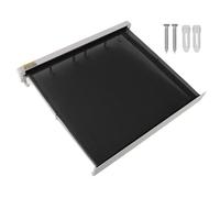 GEDMRT Retractable Wall Mount Drying Rack | Foldable Mesh Platform for Patio/Bathroom/Laundry Room | Space Saving Clothes Hanger with Aluminium Frame (White)