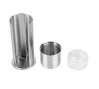 GEDMRT Stainless Steel Makeup Organizer | 2 - Tier Cotton Pads & Swabs Storage Box | Rustproof Cosmetic Holder for Bathroom / Vanity Table / Vanity | Keeps Desktop Tidy