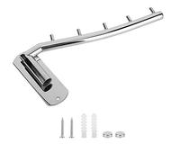 GEDMRT Stainless Steel Wall Mount Clothes Hanger Rack | Space Saving Towel Bar & Drying Rack for Bathroom/Closet/Laundry Room | Sturdy Hook Holds 30 + Hangers