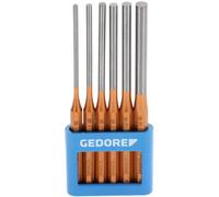 Gedore 119 L - jeu de chasse-goupilles, forme longue, 6 pièces dans le support en PVC 8866290