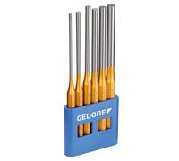 GEDORE 119 L Jeu de chasse-goupilles, forme longue, 6 pièces dans un support en PVC, 8866290