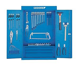 Gedore 1401 LH Armoire à outils avec assortiment de crochets 1500 HS 11