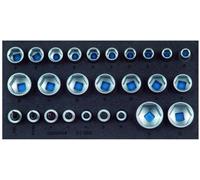 GEDORE 1500 CT1-19 IS Jeu d'embouts de douilles 1/2" en module Check-Tool