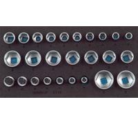GEDORE 1500 CT1-19 Jeu de douilles 1/2", 6 pans, dans le module Check-Tool, 2308908