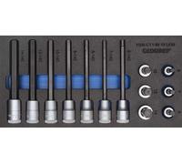 GEDORE 1500 CT1-IN 19 LKM Jeu de douilles de tournevis 1/2" dans le module Check-Tool, 2308932