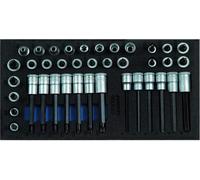 GEDORE 1500 CT1-ITX 30 Jeu de douilles de tournevis 3/8" dans le module Check-Tool, 2308983