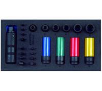 GEDORE 1500 CT1-K 1900 Assortiment de débloqueur de vis 1/2" dans le module C...