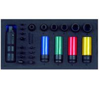 GEDORE 1500 CT1-K 1900 Assortiment de desserre-vis 1/2" dans le module Check-Tool, 2309092