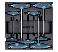 Gedore 1500 ES-DT 2142 Jeu De Tournevis Coudés 9 Pièces Dans Un Module D'outils 2/3