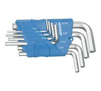 Gedore 1505424 6 pans intérieurs Jeu de clés mâles coudées 5/64 pouces, 3/32 pouces, 1/8 pouces, 5/32 pouces, 3/16 pouces, 7/32