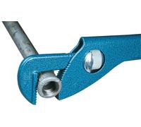 Gedore Clé à tubes rapide 152 9 – cliquet réversible, revêtement poudre, 228 mm (9 pouces), bleu