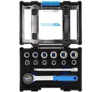 Gedore Jeu de clés à douille métrique 1/4\ (6.3 mm) 14 pièces 1815598