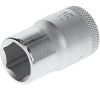 Gedore Douille 19 15 6130880 - 15 mm - 6 pans - 1/2 po - L. 39,5 mm